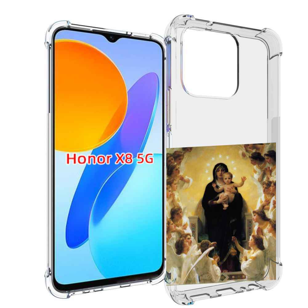 

Чехол MyPads дева-мария для Honor X8 5G, Прозрачный, Tocco
