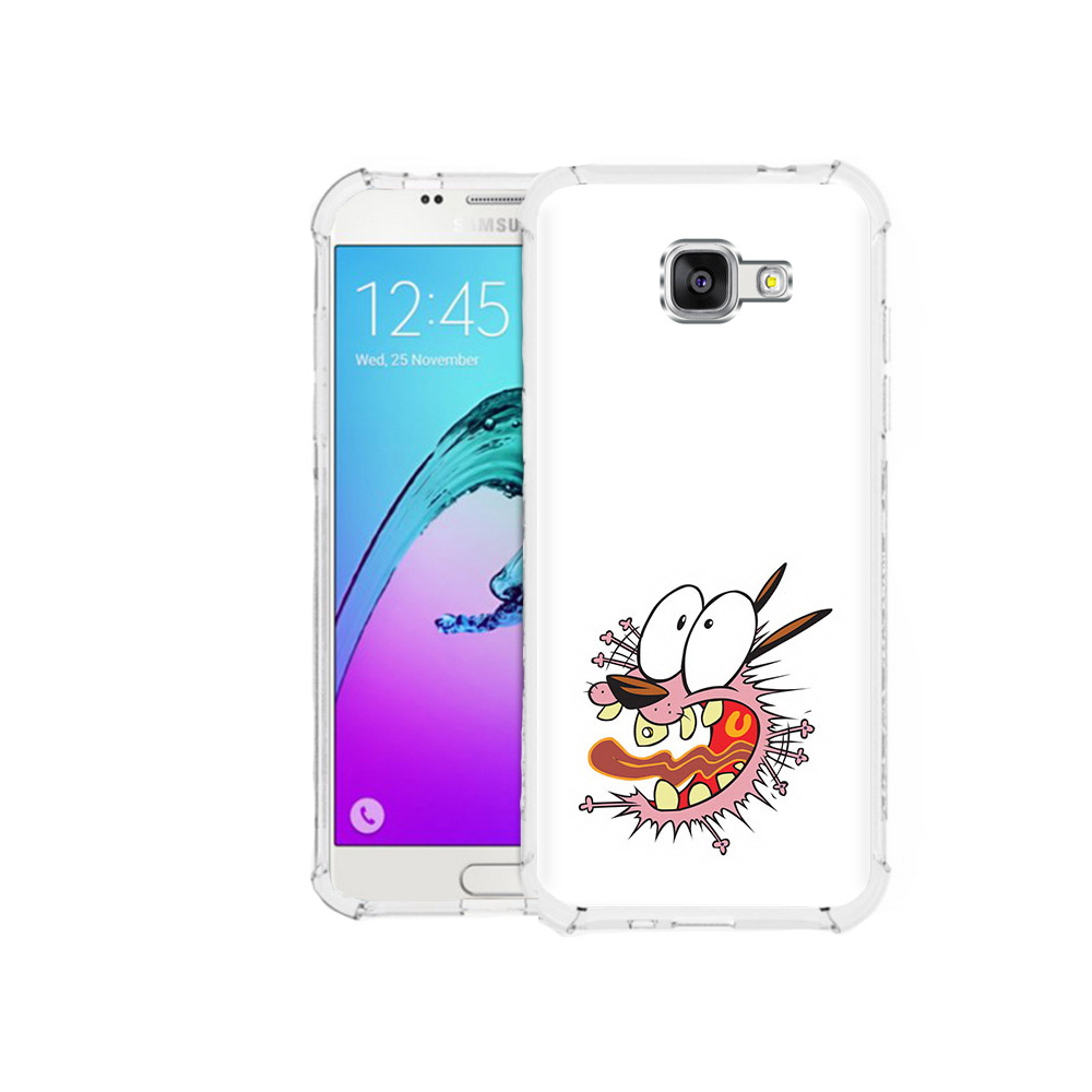 

Чехол MyPads Tocco для Samsung Galaxy A5 (2016) испуганный бобик (PT25252.581.381), Прозрачный, Tocco
