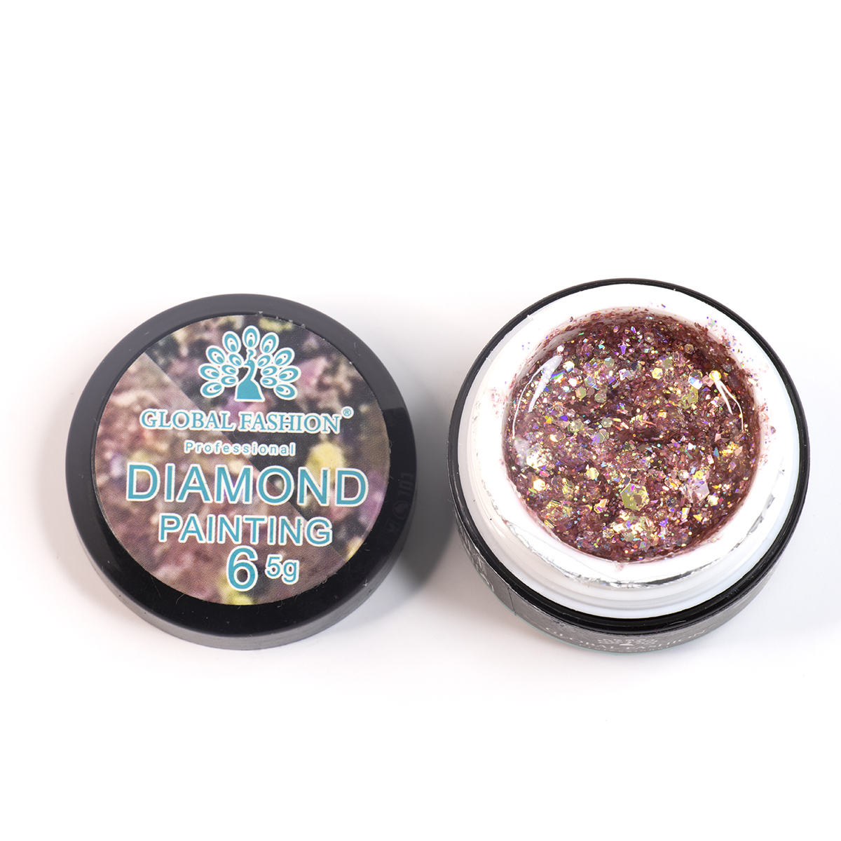 

Глиттер гель Global Fashion 5 гр, New Diamond painting gel 06