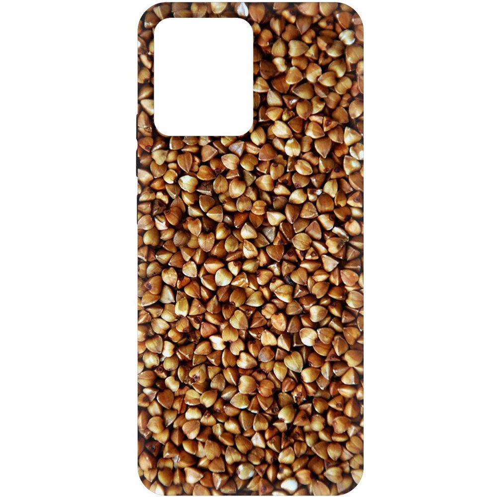 

Чехол-накладка Krutoff Soft Case Гречка для Realme Narzo 50i Prime черный