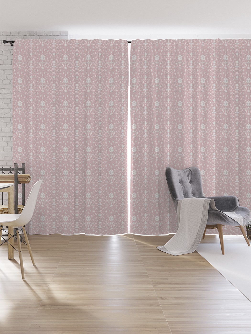 

Шторы под лён JoyArty "Монотонные цветы", серия Oxford DeLux, 340х265 см, Монотонные цветы