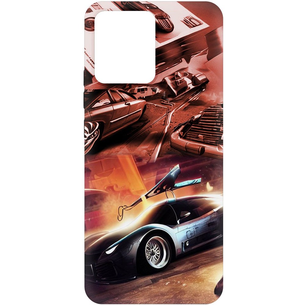 

Чехол-накладка Krutoff Soft Case Автодинамика для Realme Narzo 50i Prime черный