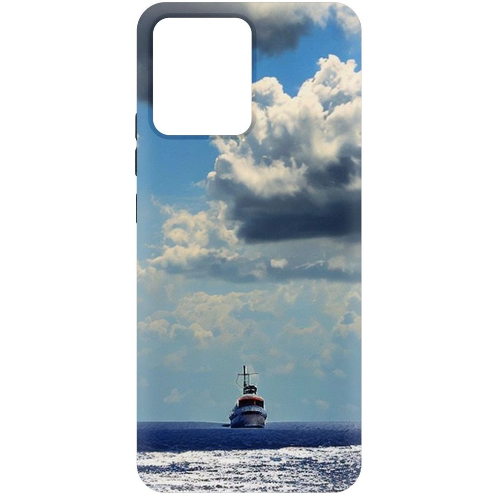 

Чехол-накладка Krutoff Soft Case Море для Realme Narzo 50i Prime черный