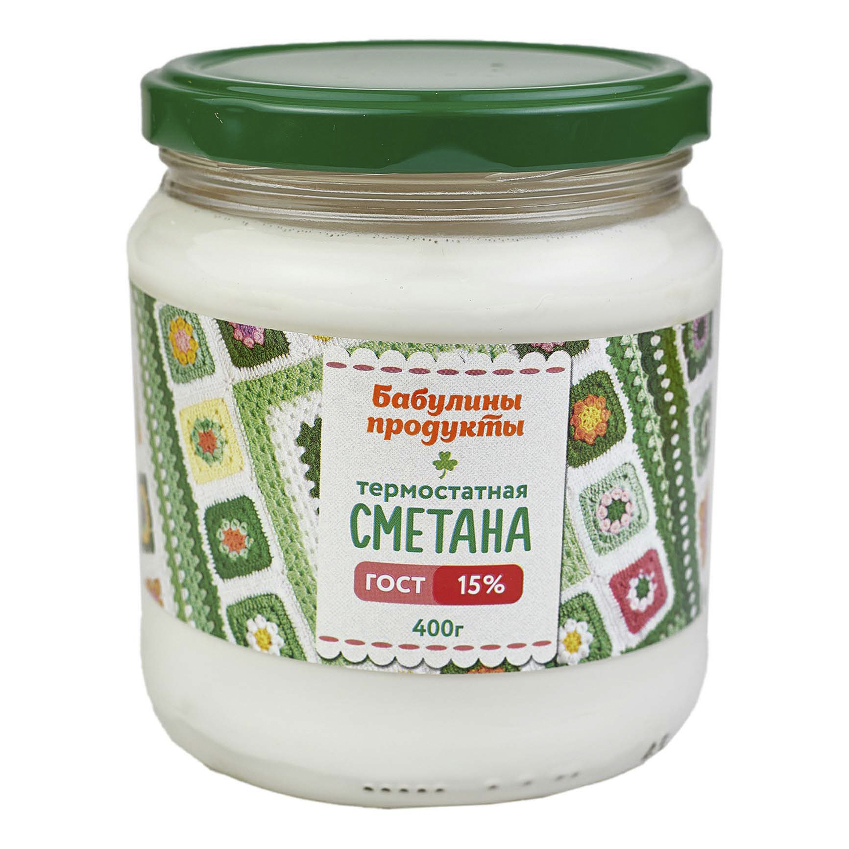 

Сметана Бабулины продукты 15% 400 г