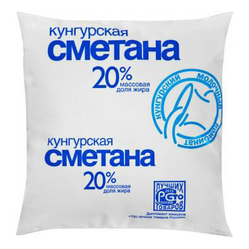 

Сметана Кунгурский молочный комбинат 20% 400 г