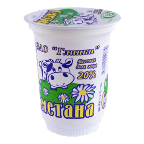 

Сметана Глинки 20% 350 г