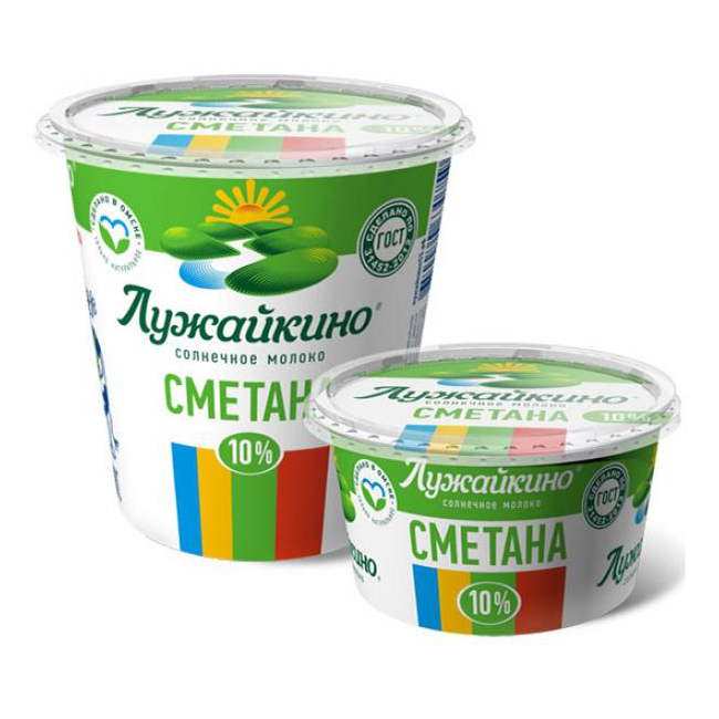 

Сметана Лужайкино 10% БЗМЖ 180 г