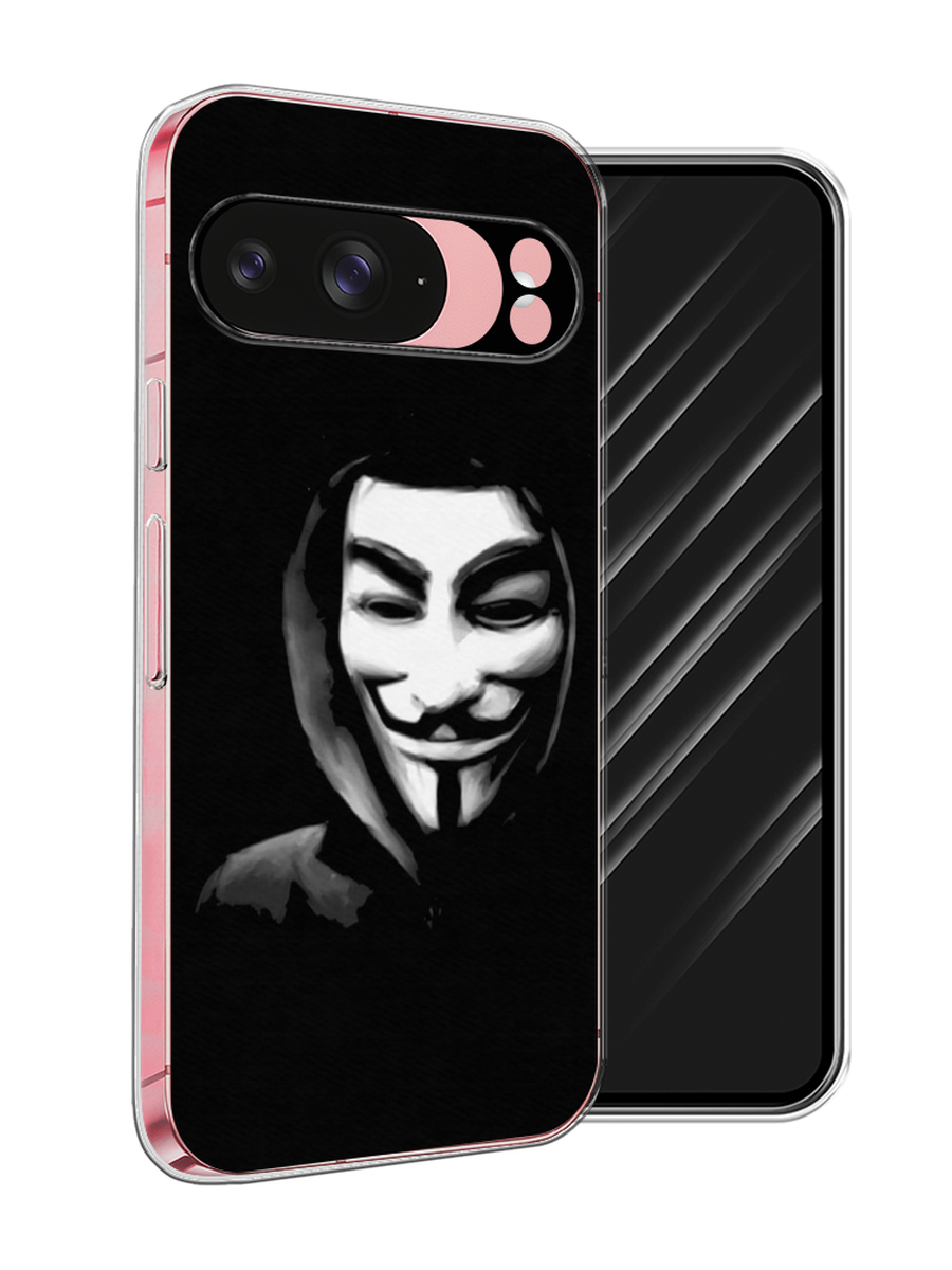 

Чехол Awog на Google Pixel 9 "Анонимус", Черный;серый;белый, 271950-1