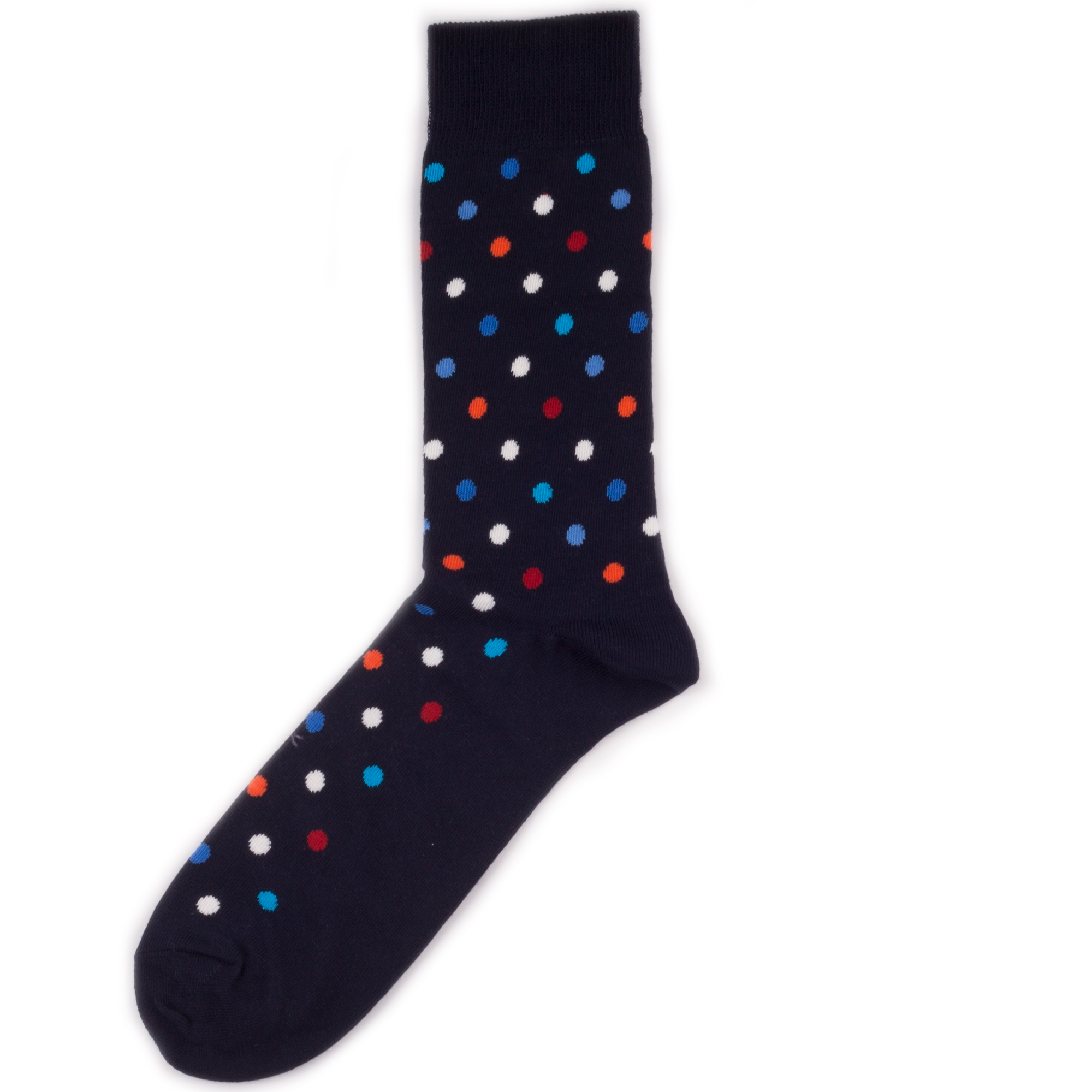 фото Носки унисекс happy socks happy socks dots - red/navy разноцветные 36-40