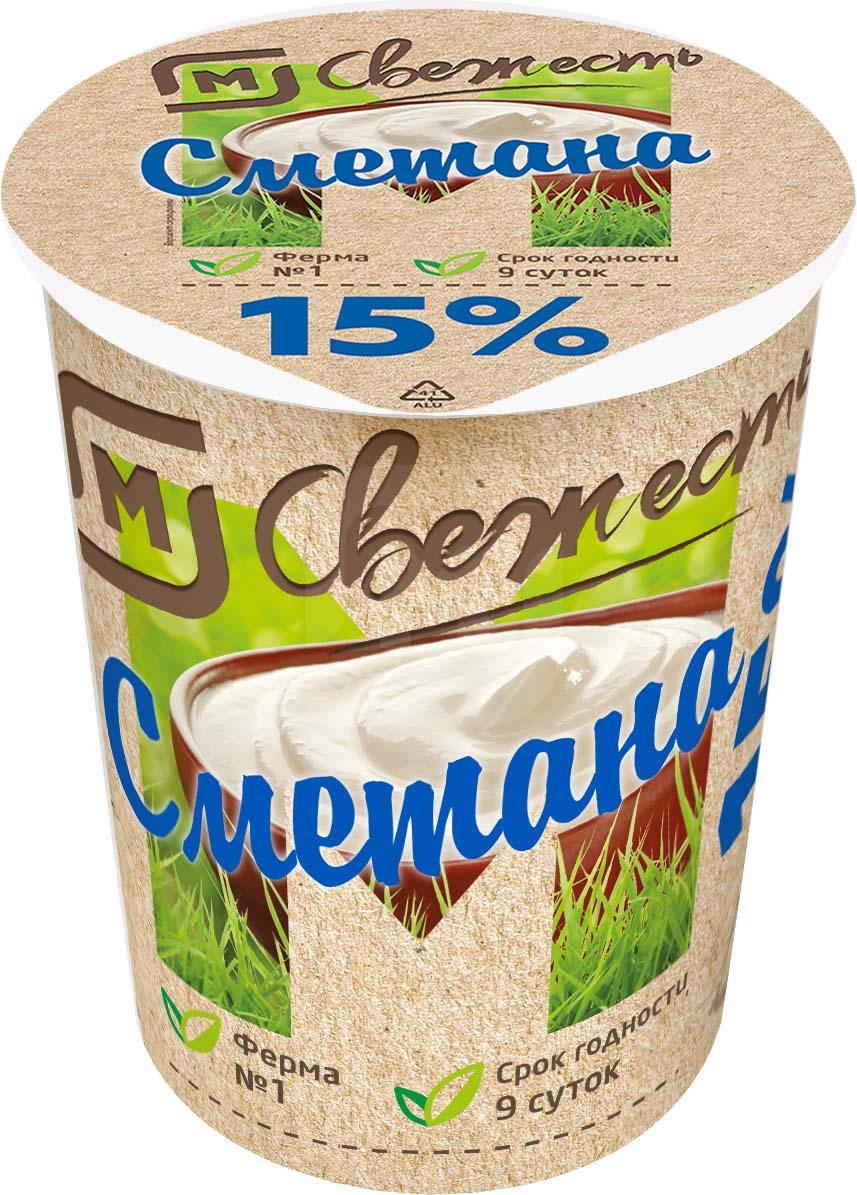 

Сметана М свежесть 15% БЗМЖ 300 г