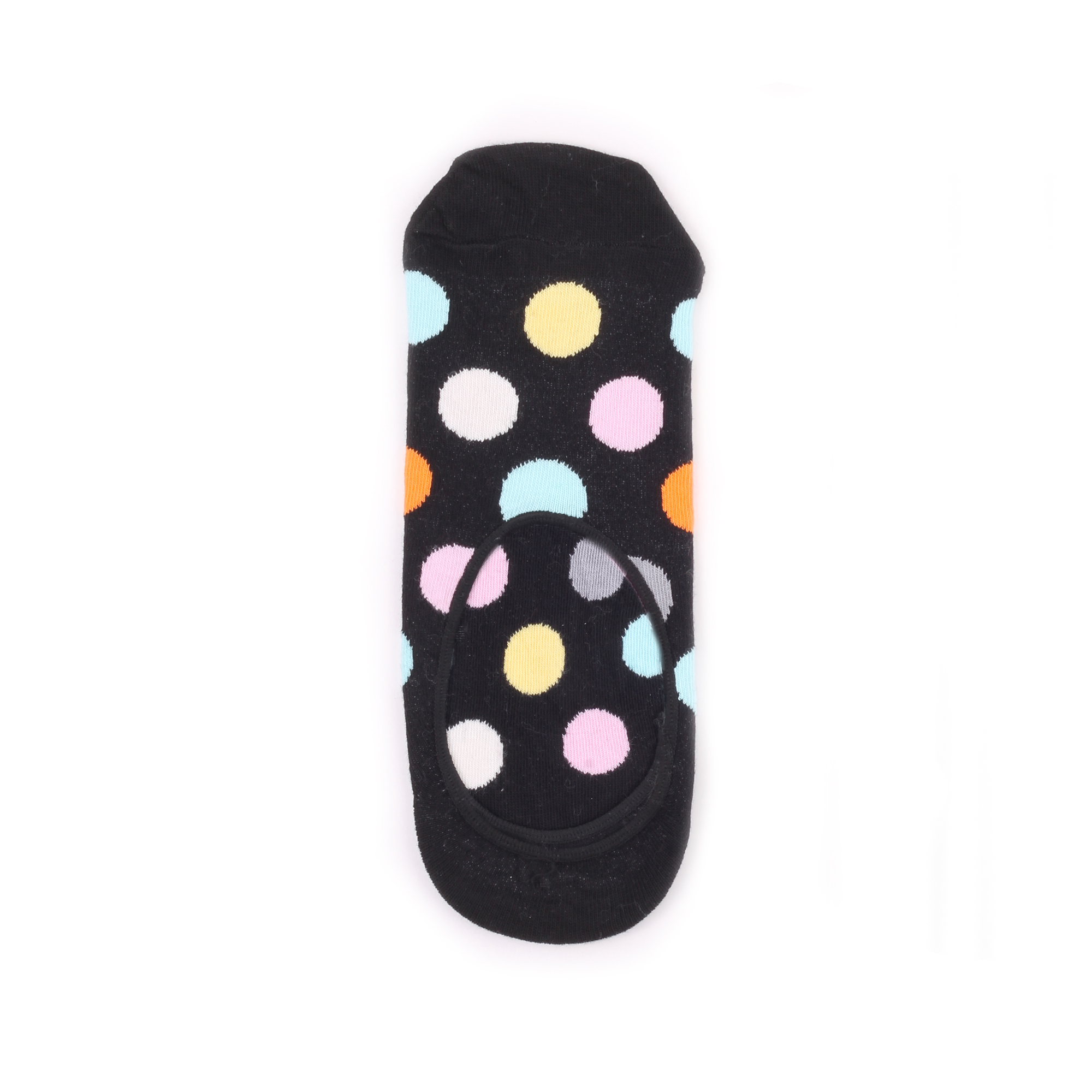 фото Носки унисекс happy socks happy socks liner dig multi dots - black разноцветные 36-40