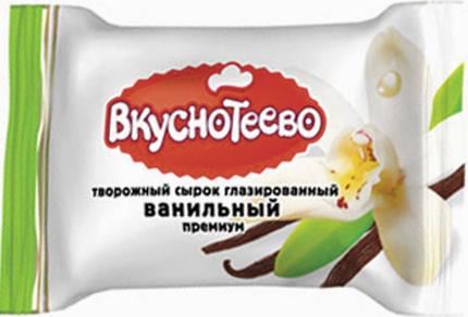 Сырок творожный Вкуснотеево Премиум ванильный глазированный 23% БЗМЖ 40 г