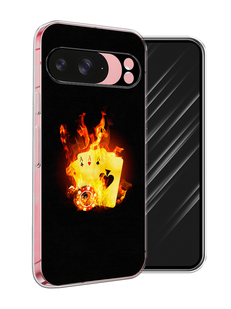 

Чехол Awog на Google Pixel 9 "Горящие карты", Черный;оранжевый, 271950-1