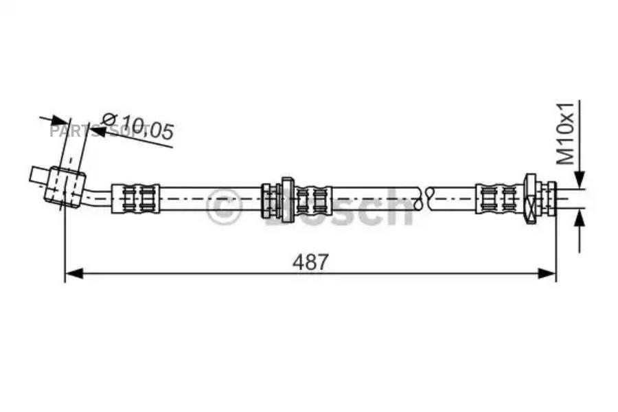 

BOSCH Шланг тормозной BOSCH 1987476168