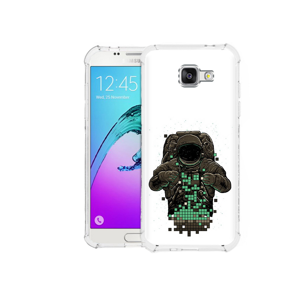 

Чехол MyPads Tocco для Samsung Galaxy A5 (2016) космонавт с пикселями (PT25252.581.394), Прозрачный, Tocco