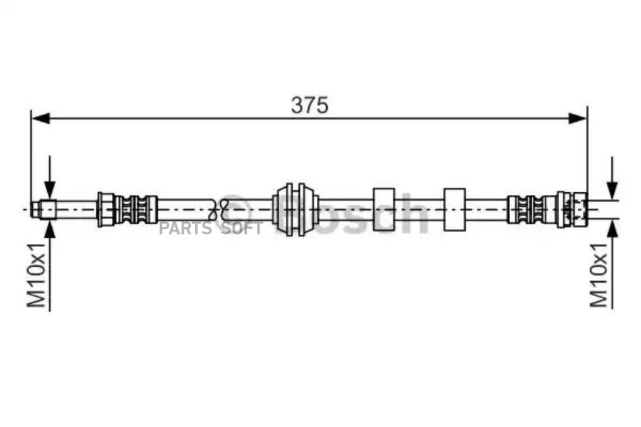 

BOSCH Шланг тормозной BOSCH 1987476626
