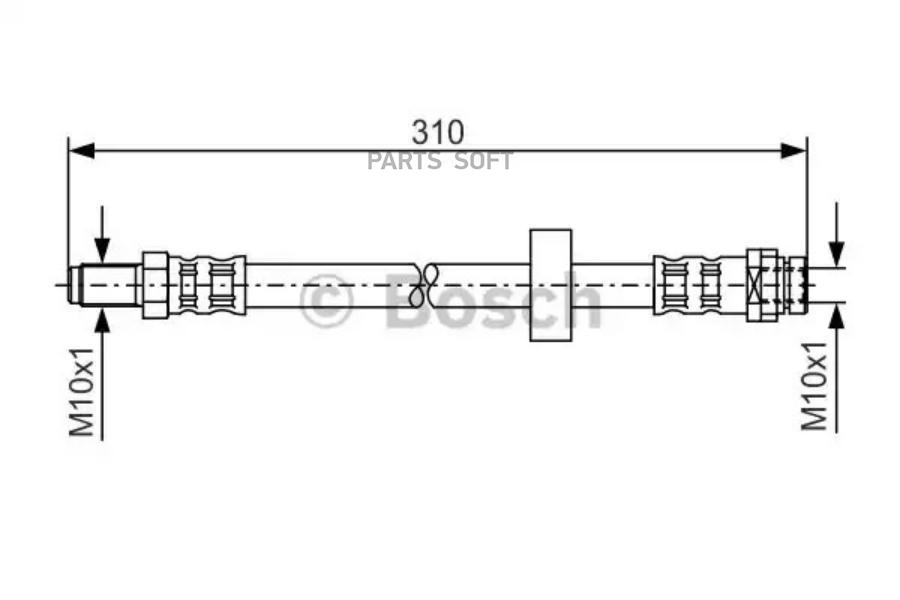 

BOSCH Шланг тормозной BOSCH 1987476883