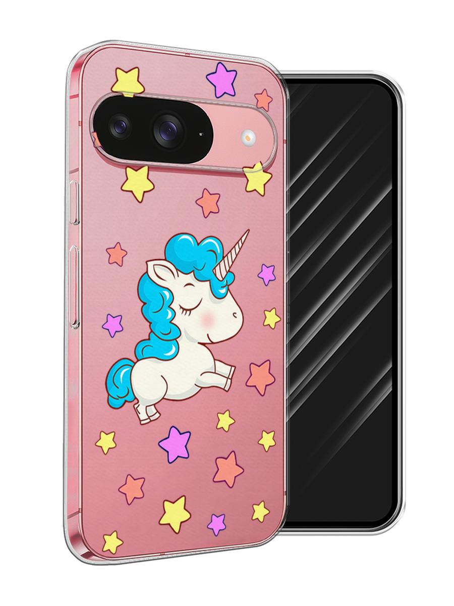 

Чехол Awog на Google Pixel 9 "Звездный единорог", Голубой;фиолетовый;желтый, 271950-1