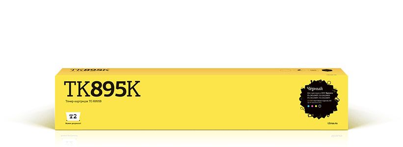 фото Картридж для лазерного принтера t2 tc-k895b, черный, совместимый