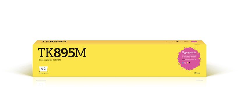 фото Картридж для лазерного принтера kyocera t2 tc-k895m, пурпурный, совместимый