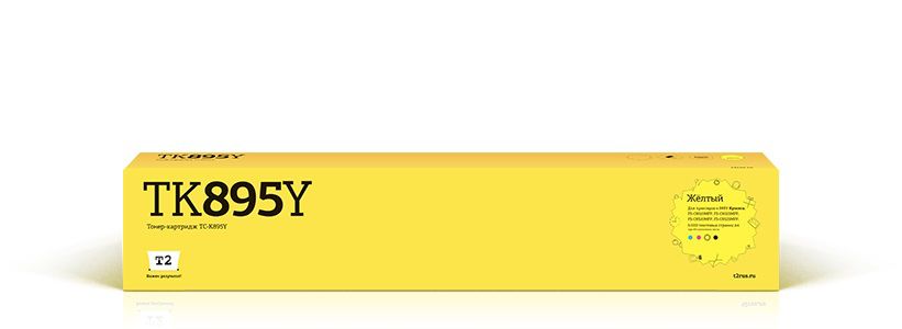 фото Картридж для лазерного принтера kyocera t2 tc-k895y, желтый, совместимый