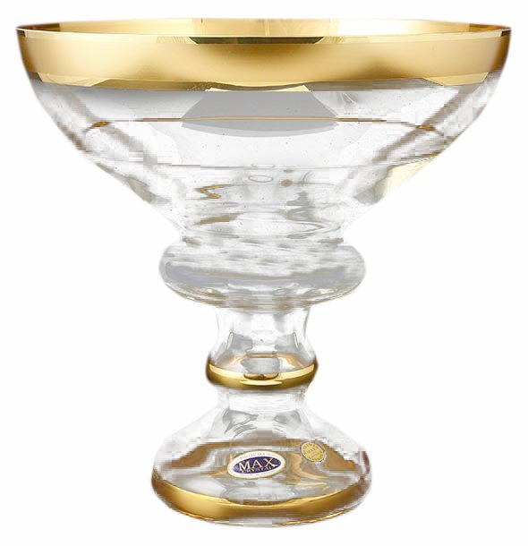 

Фруктовница 26 см Star Crystal "Матовая полоса золото" SC 120118