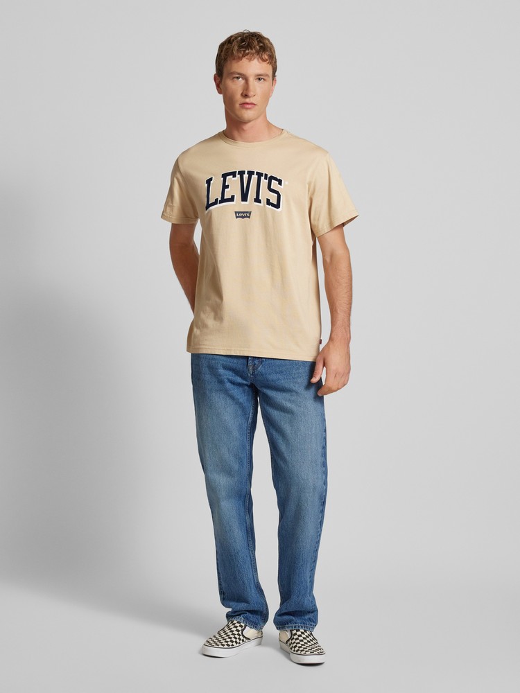 

Футболка мужская Levi's 1B40003 бежевая L, Бежевый, 1B40003