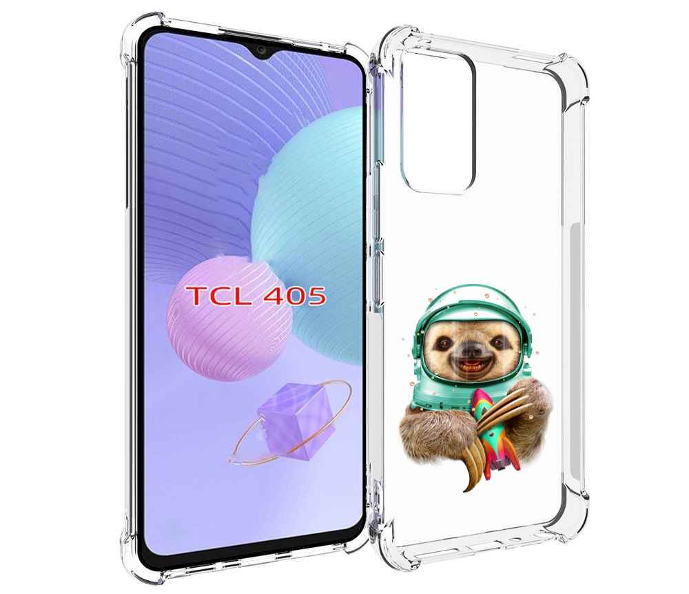 

Чехол MyPads Ленивец астронавт для TCL 405, Tocco