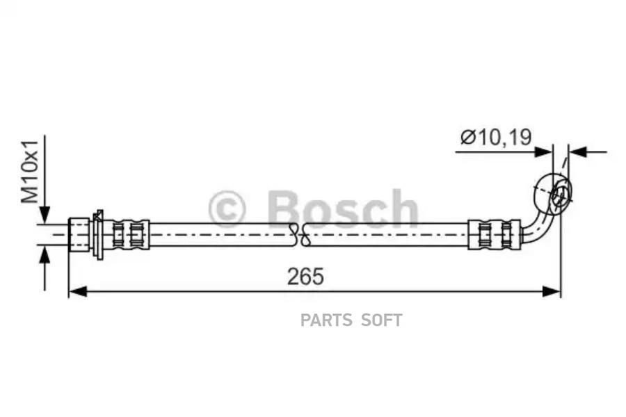 

BOSCH Шланг тормозной BOSCH 1987481128
