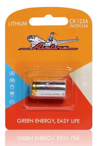 Батарейка Сr123А 3V Литиевая 1 Шт. AIRLINE cr123a01 литиевая батарейка для брелоков сигнализаций airline