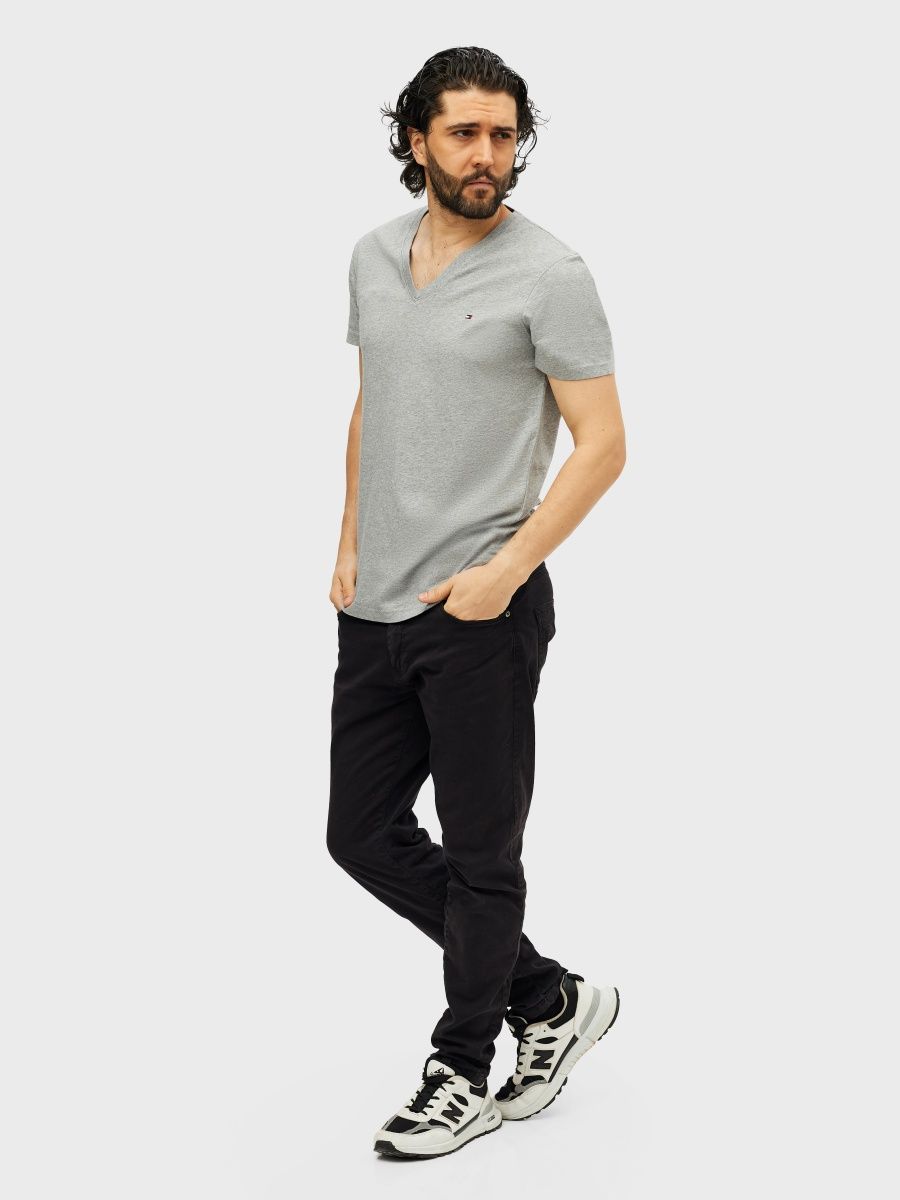 

Футболка мужская Tommy Hilfiger DM0DMO4410 серая XL, Серый, DM0DMO4410