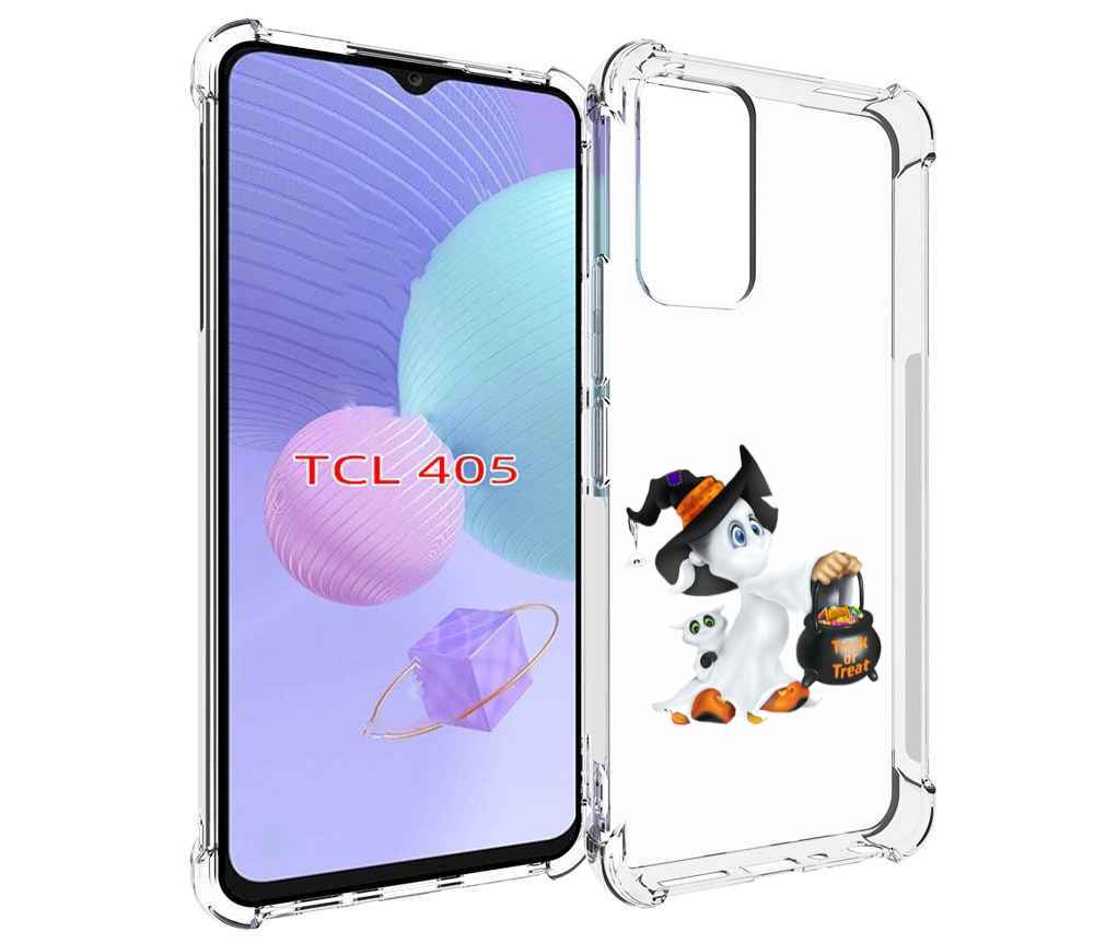 

Чехол MyPads Маленький призрак для TCL 405, Tocco