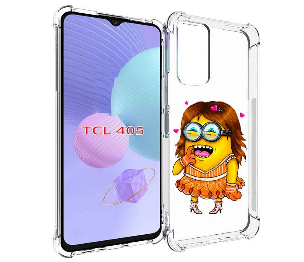 

Чехол MyPads Миньон девочка для TCL 405, Tocco