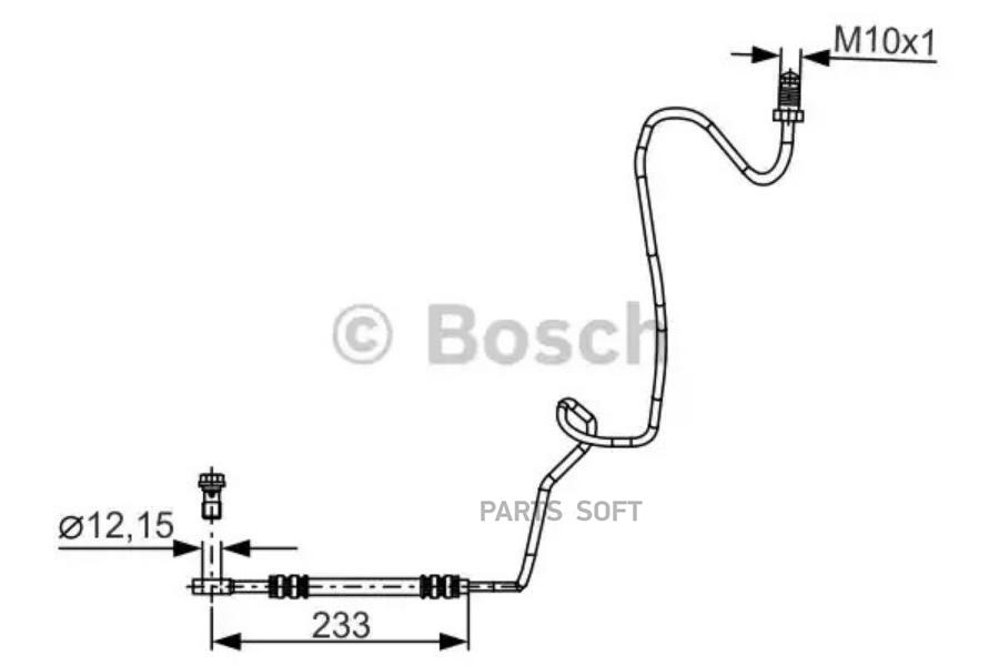

BOSCH Шланг тормозной BOSCH 1987481339