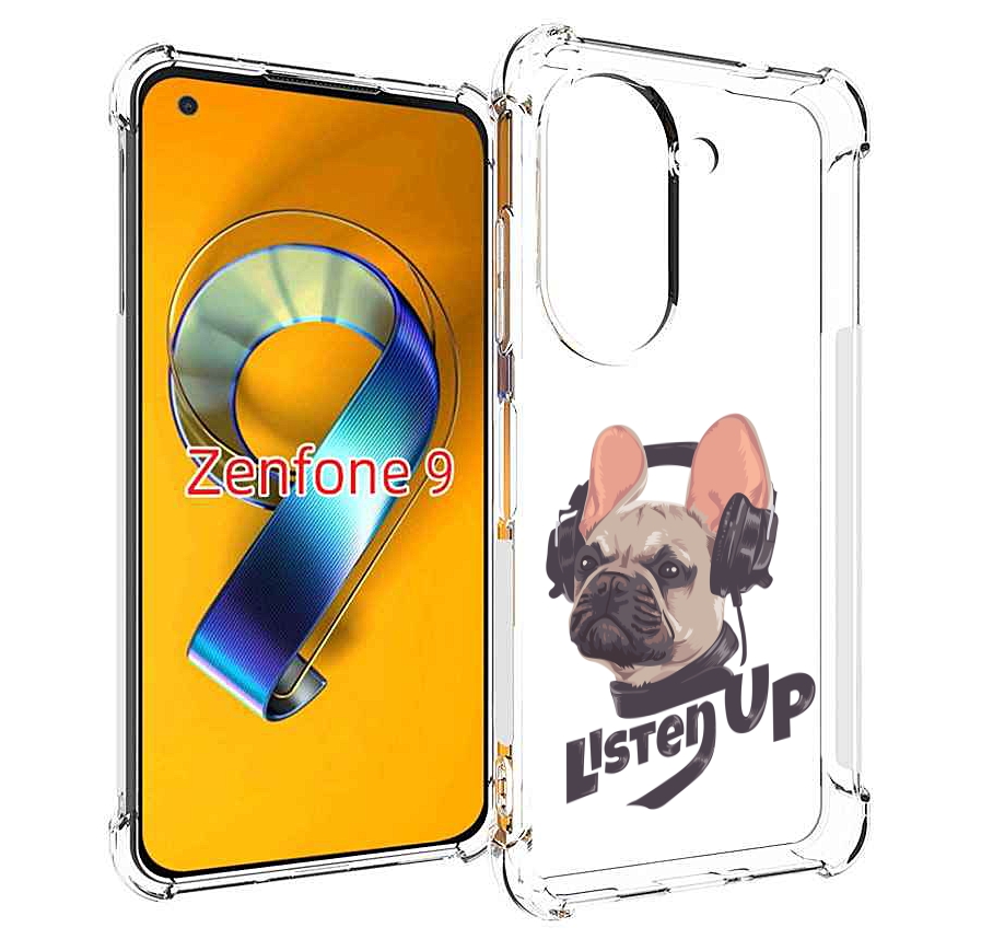 

Чехол MyPads бульдог-слушает-музыку для Asus Zenfone 9 (AI2202), Прозрачный, Tocco