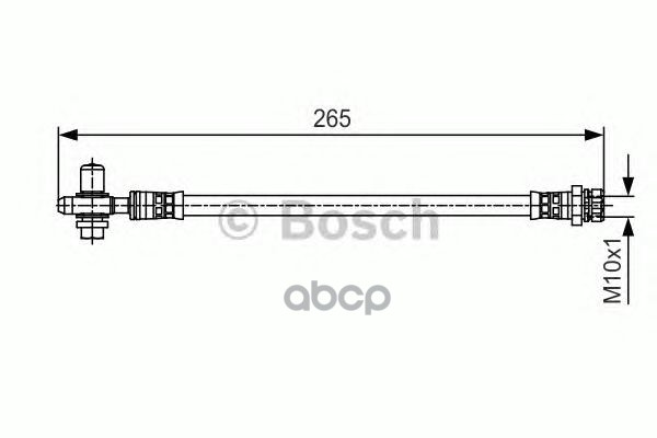 

BOSCH Шланг тормозной BOSCH 1987481519