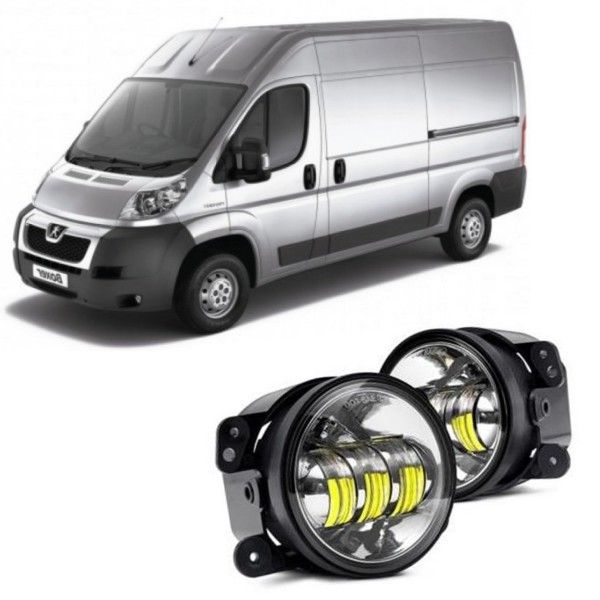 фото Противотуманные фары fonariled ptf4-30w flood с границей света на peugeot boxer