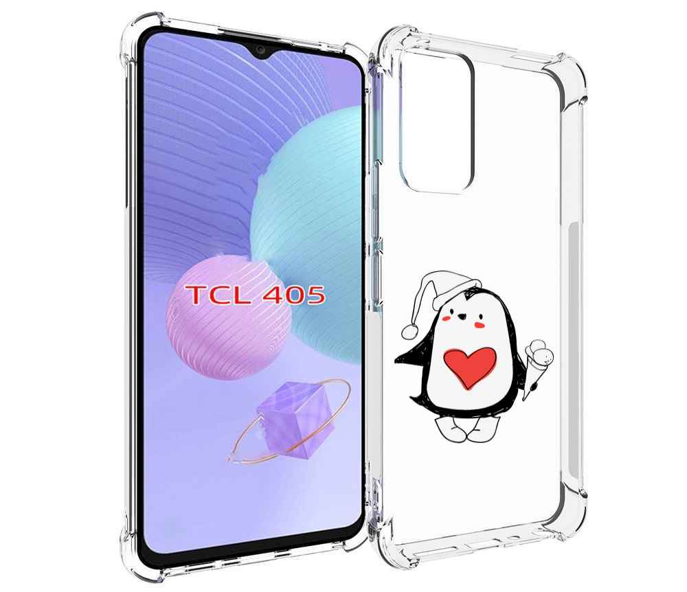 

Чехол MyPads Пингвин с мороженым для TCL 405, Tocco