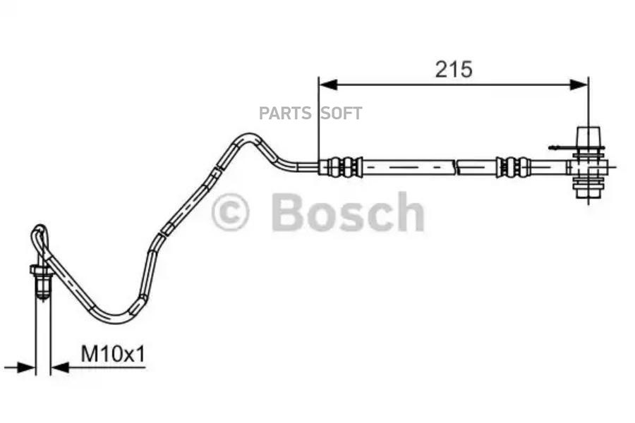 

BOSCH Шланг тормозной BOSCH 1987481533