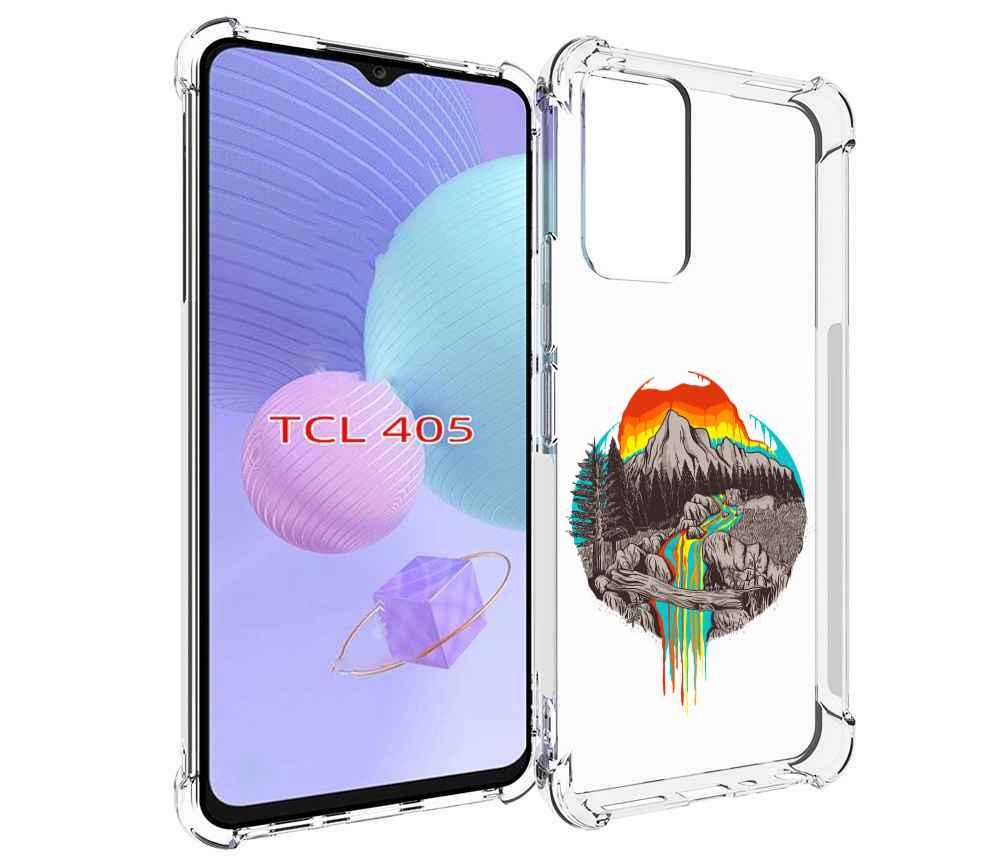 

Чехол MyPads Радужный водопад для TCL 405, Tocco