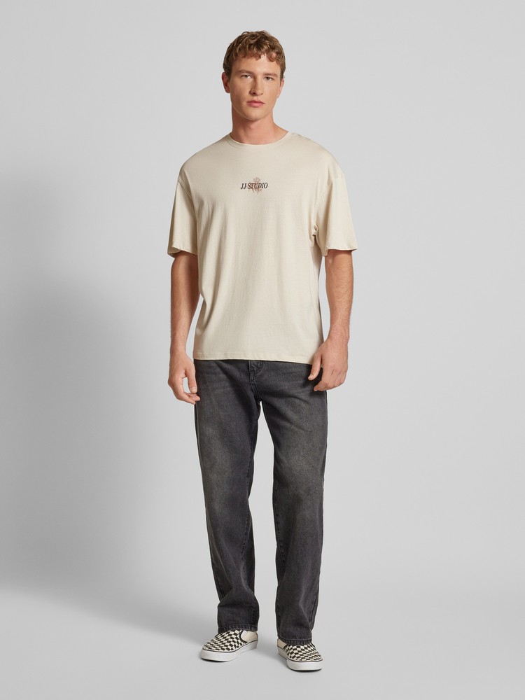 

Футболка мужская Jack & Jones 12259637 бежевая L, Бежевый, 12259637
