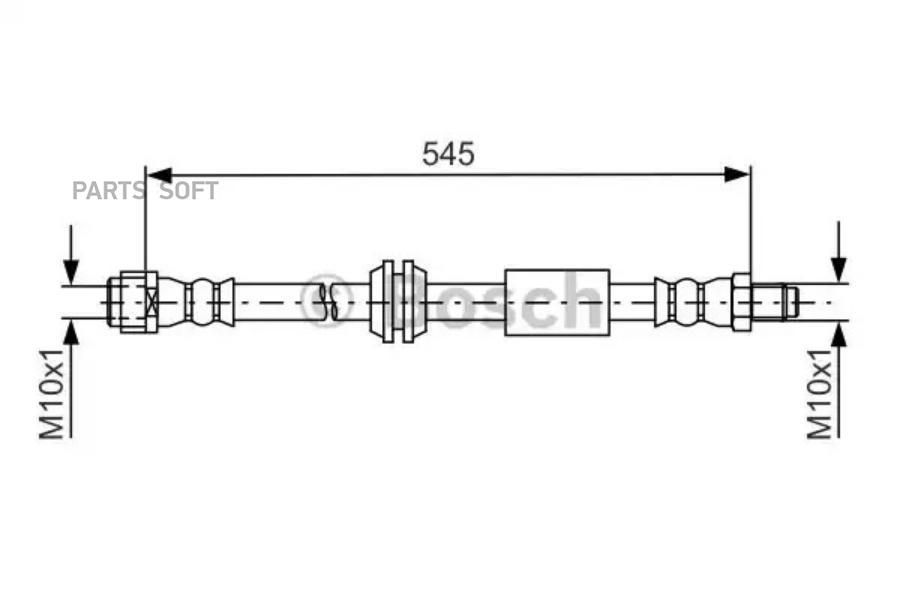

BOSCH Шланг тормозной BOSCH 1987481745