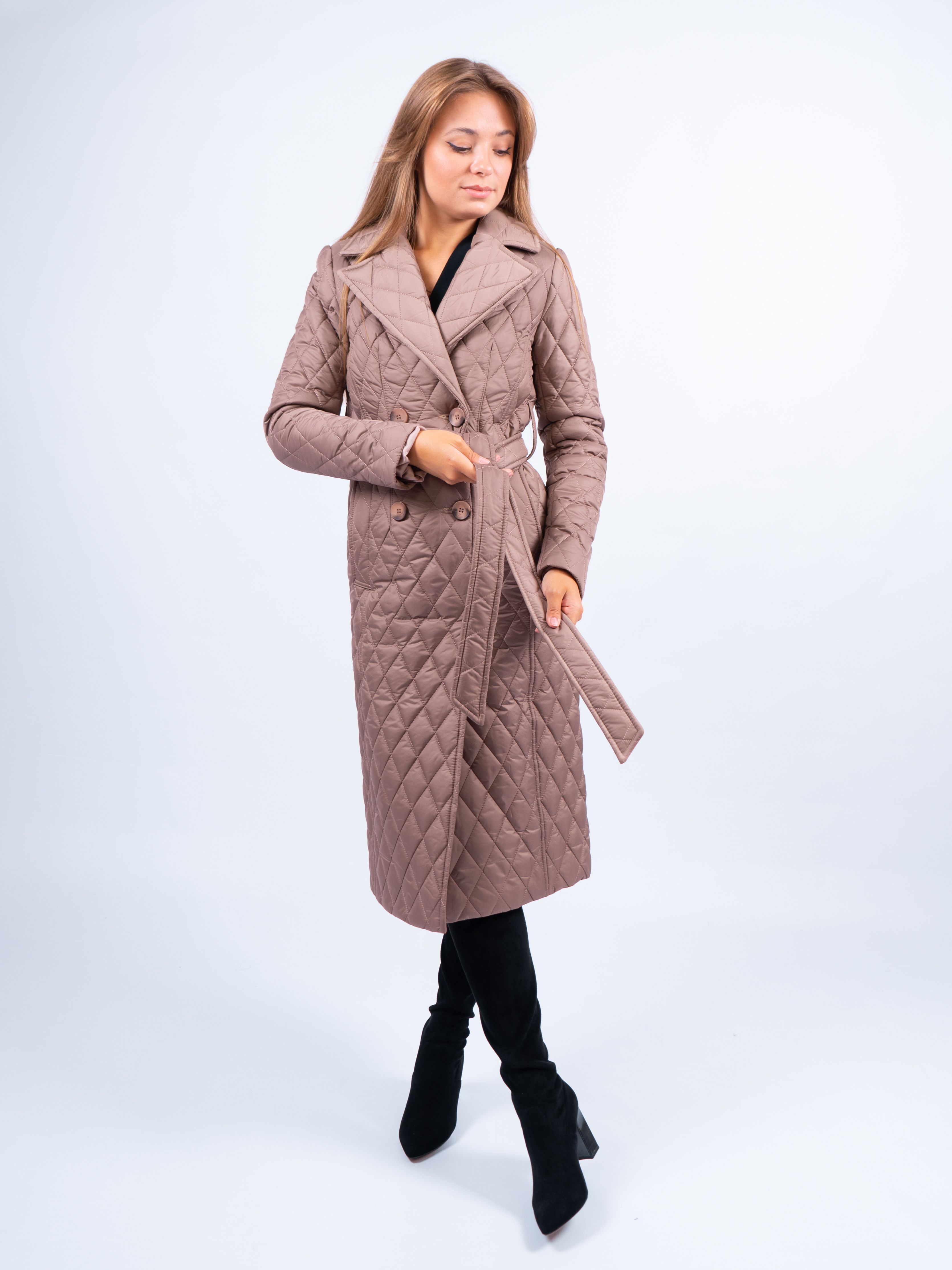 

Пальто женское 365 clothes KR-271_150 коричневое 58 RU, Коричневый, KR-271_150