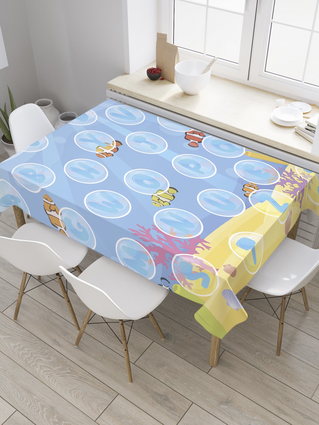 

Скатерть прямоугольная JoyArty "Морская тема клавиатуры" из оксфорда, 180x145 см, Красный, Морская тема клавиатуры