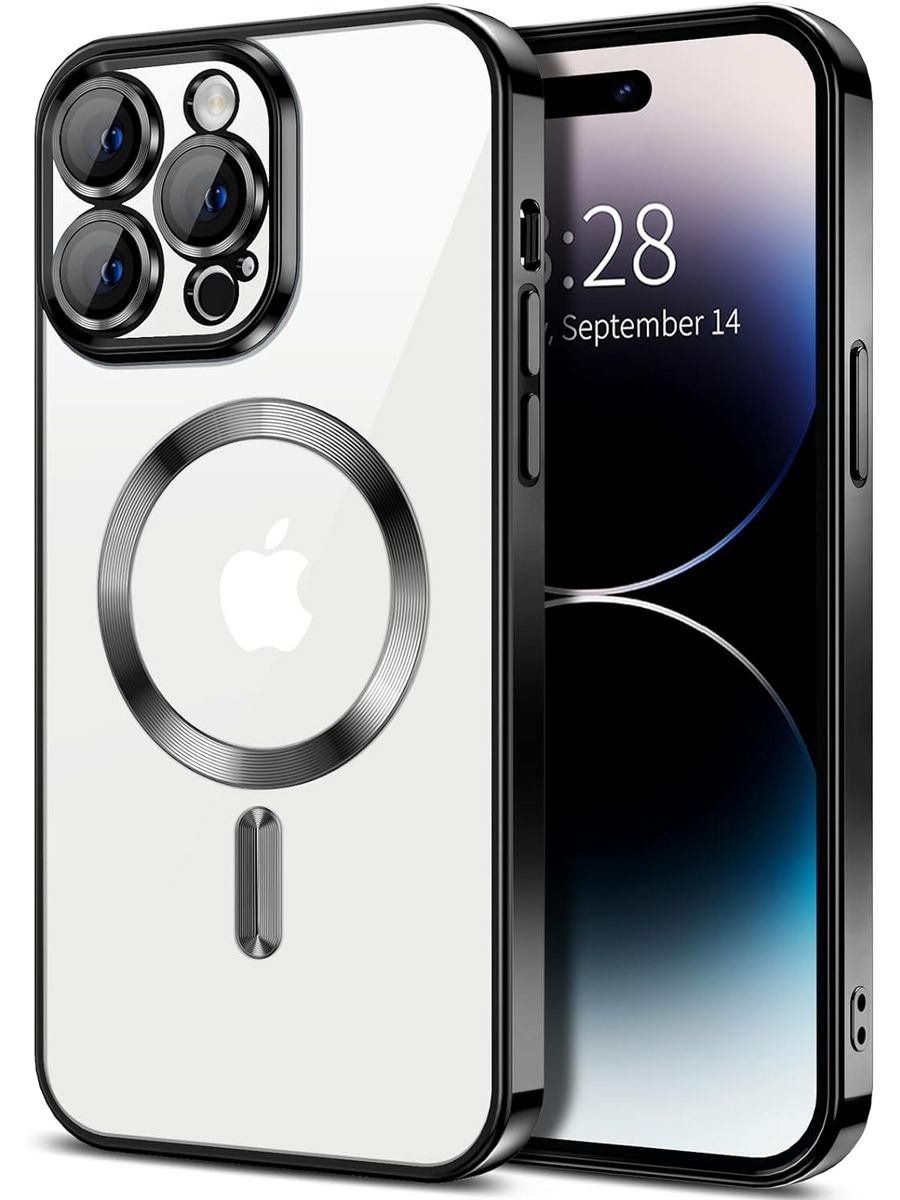 Силиконовый чехол для Apple iPhone 12 Pro Max с MagSafe, черный