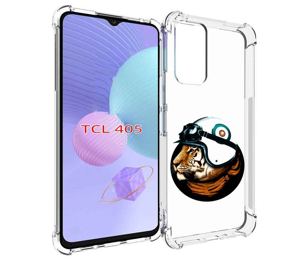 

Чехол MyPads Тигр в шлеме для TCL 405, Tocco