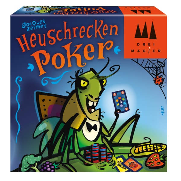 Настольная игра Drei Magier Spiele Heuschrecken poker Покер кузнечиков магнус играет наверху