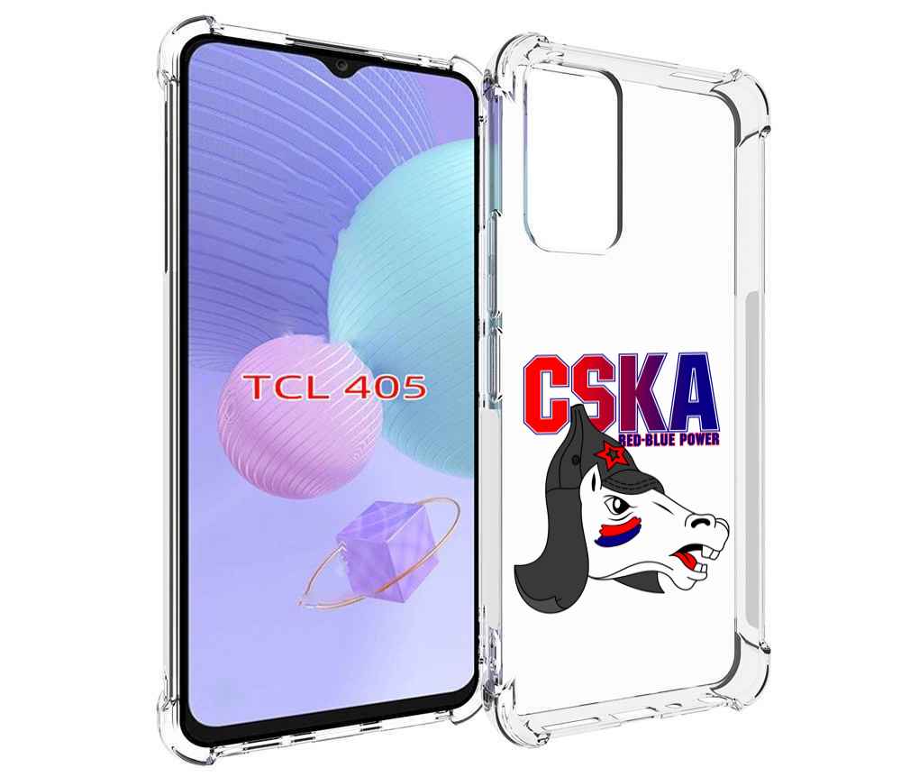 

Чехол MyPads ФК ЦСК лошадка россия для TCL 405, Tocco