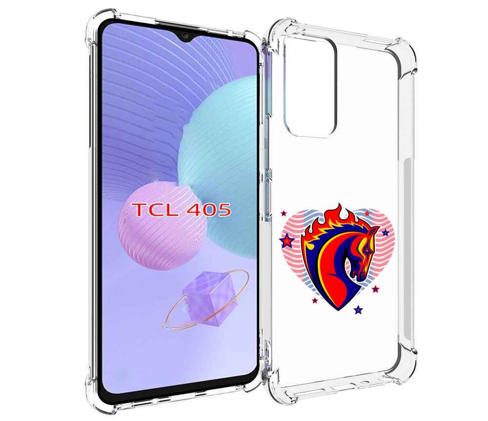 

Чехол MyPads ФК ЦСЛ Лошадь для TCL 405, Tocco