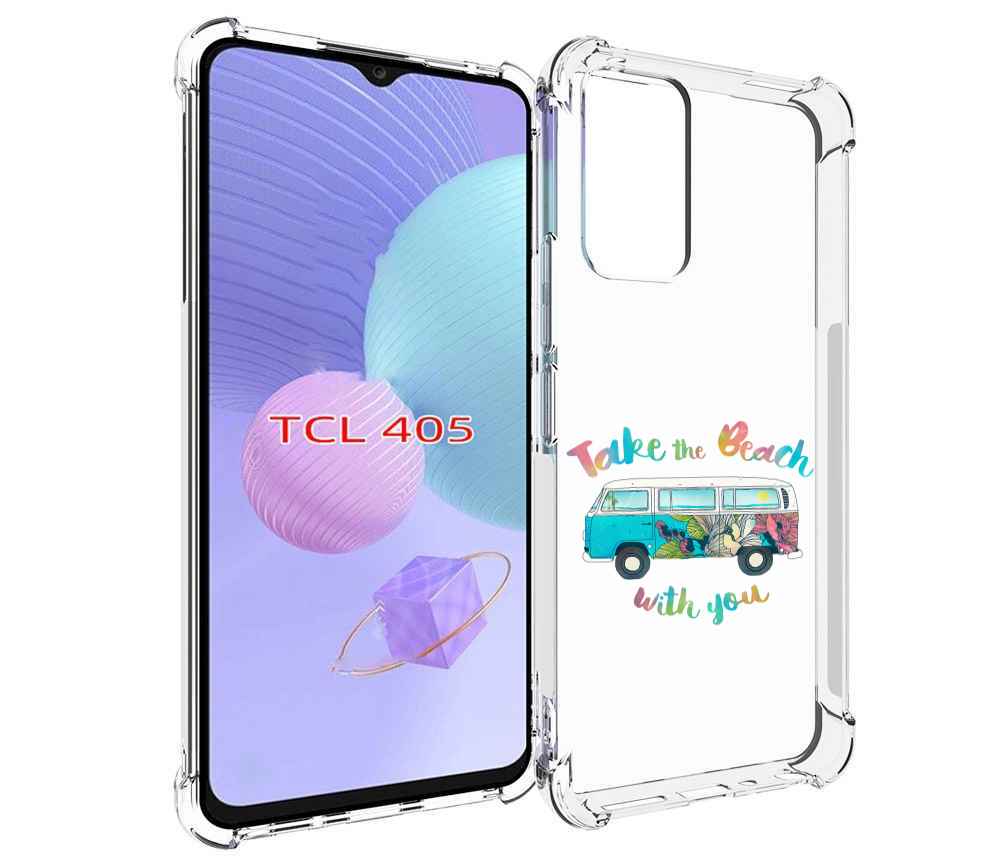 

Чехол MyPads Хиппи автобус для TCL 405, Tocco